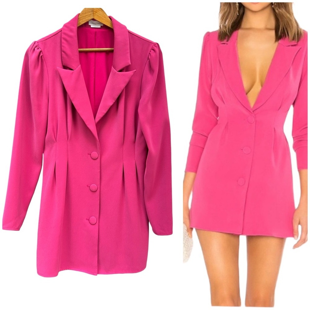 Lovers + Friends City Blazer Dress SMALL REVOLVE Barbie Sexy Classic Date Night